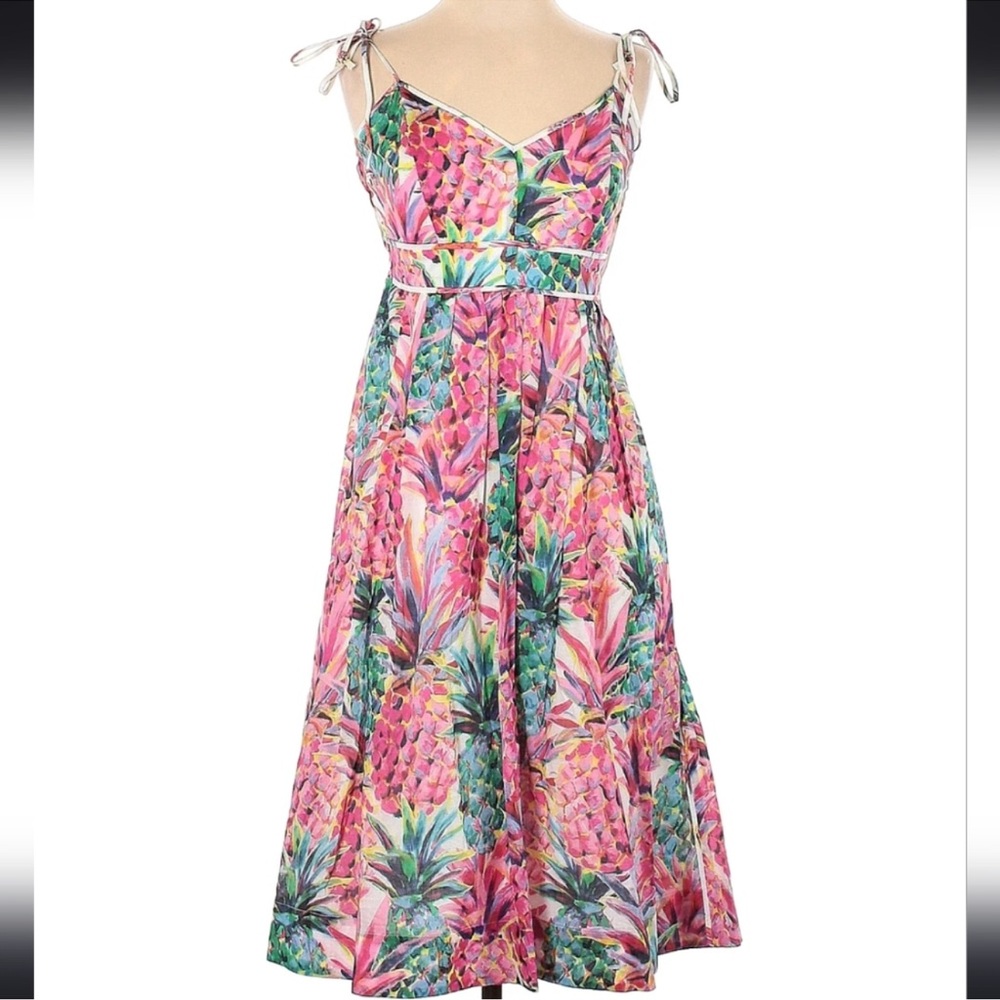 J.Crew Ratti Pineapple Summer Dress- size 14 
Hard to find!! - Picture 4 of 13